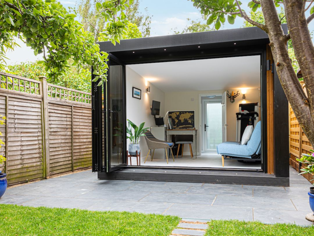 Caseta de jardín oficina